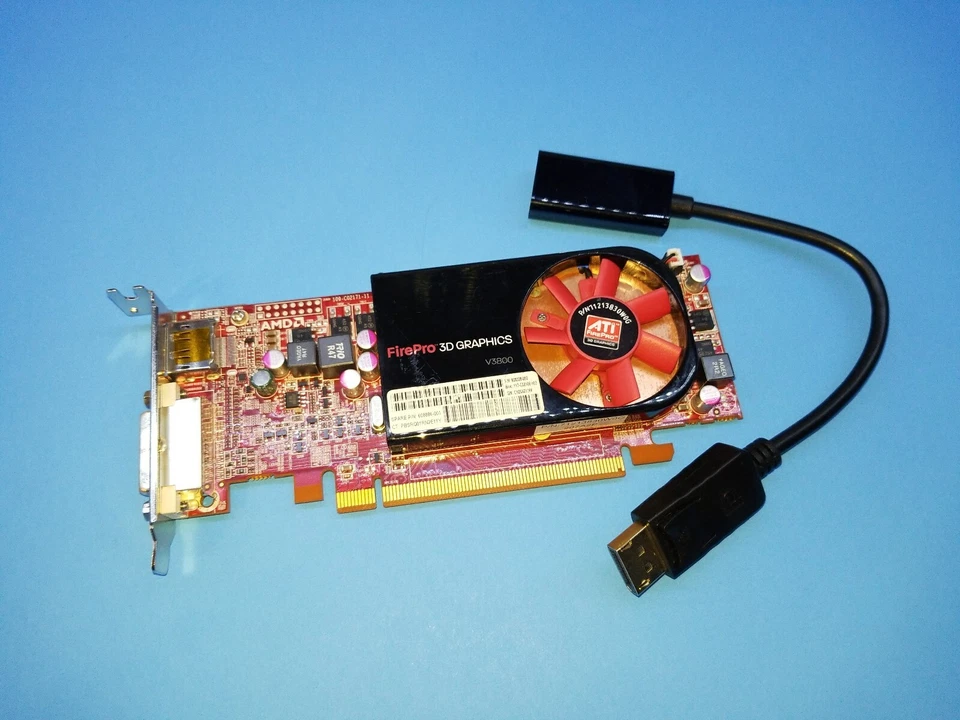 HP Compaq dc7600 dc7700 dc7800 dc7900 SFF FirePro Video Card + DP to HDMI Cable - Image 2 of 2