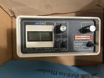 aqua meter 540 aqua probe digital depth remote NOS
