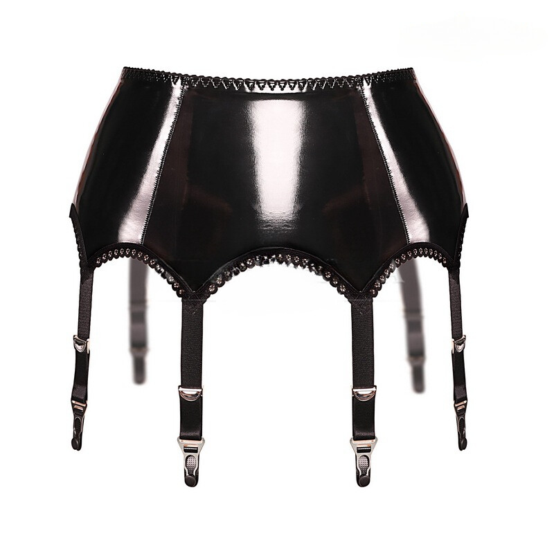 black leather garter belt Cathejell® Lidocain C steriles Gleitgel ZHS 25 St main image 0