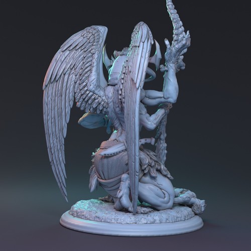 Menschenfressender Dämon Miniatur Lord der Unterwelt Figur für Tabletop wie D&D - Picture 4 of 10