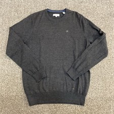 Calvin Klein Golf Sweater Jumper Men  s Grey - size Large