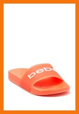 New Stylish BeBe Women Fashion FRANCIA pool slide in Orange