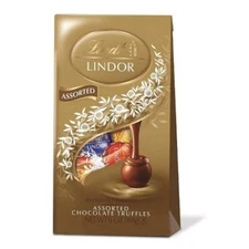 Lindt LINDOR ASSORTED Chocolate Candy Truffles, Chocolate with Smooth 5.1 oz bag
