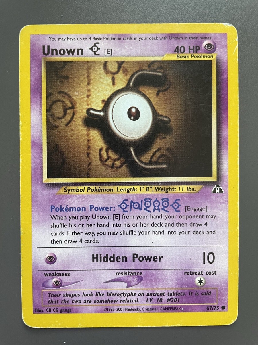 Pokemon Card Neo Discovery Unown 67/75 - | eBay