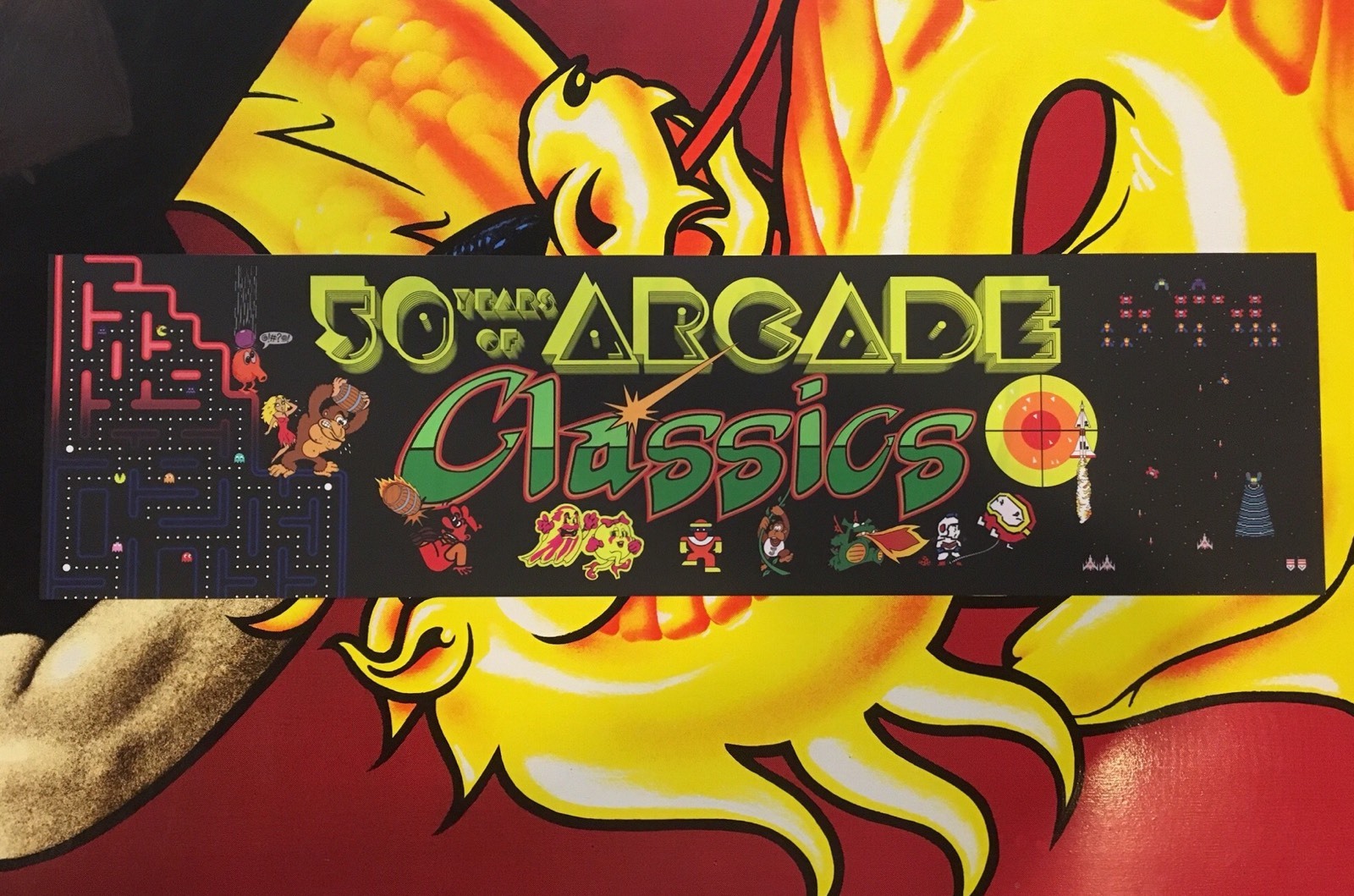 Mame Arcade Marquee Classics Multicade Emulator Translight Header Sign ...