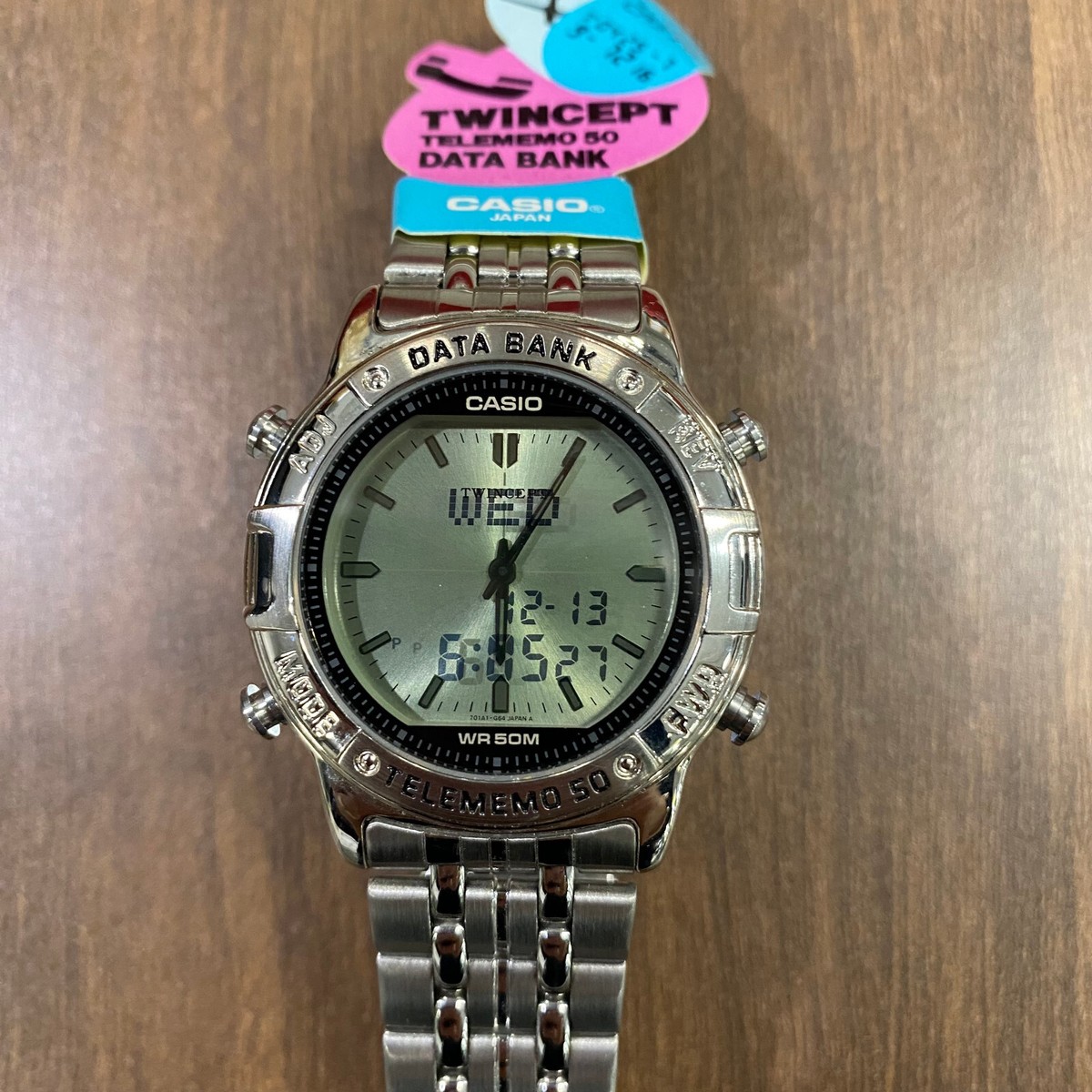 Casio ABX-600-7AV Twincept Telememo Data Bank Rare Vintage