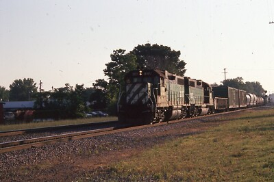 #ad #ad Original Train Slide Burlington Northern #2177 06 1994 Galesburg IL #29 $4.60