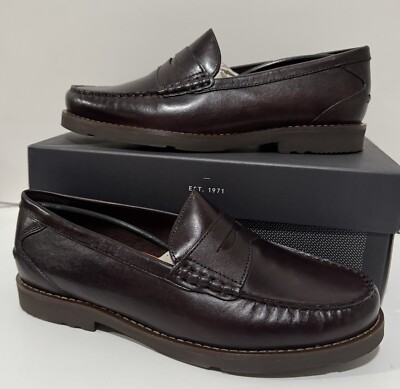 ROCKPORT PENNY CH8422 BROWN SLIP ON MEN SHOES