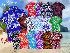 Funky Hawaiihemd Herren Hibiskus B-WARE