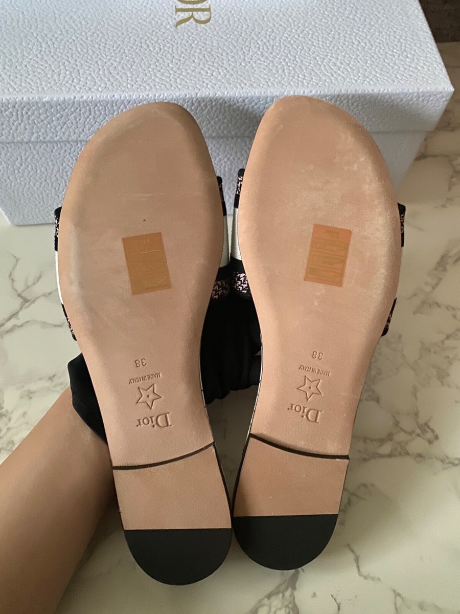 New Christian Dior Floral Dway Slide Sandal Mules Mule Slides
