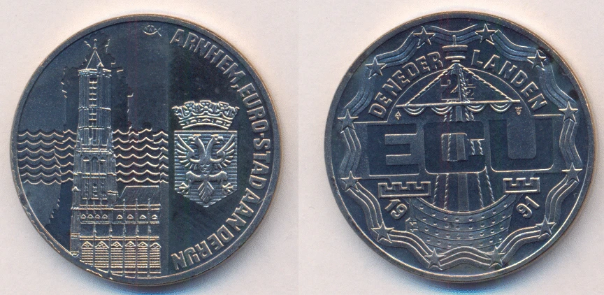 Medaille  Niederlande  2 1/2 ECU  1991  Arnhem   CuNi - Bild 1 von 1