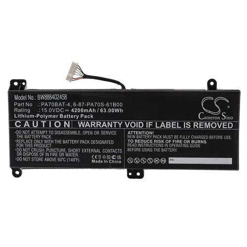 Battery for Schenker XMG Pro 17 4200mAh