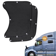 Side Window Sun Shade for Semi Truck, Interior UV Protection Truck Black