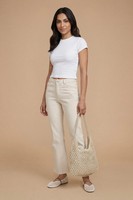 Dorothy Perkins Ecru Bootcut Jeans Womens Daywear Jeans