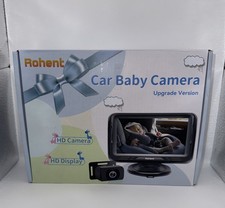 Rohent Baby Car Cam HD 1080P- Rear-Facing Infant Monitor W/UPGRADE New Open Box