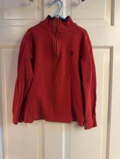 Boys Size 8 Polo Ralph Lauren Red Pullover Sweater