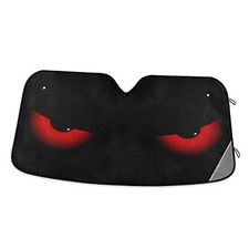 Evil Eyes Car Sun Shade Windshield Red Eyes 57 inch  31.5 inch multi 1