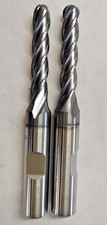 Niagara 1/4x3/8x1-1/4x3-1/16 RH Ball End Mill TICN HSS 4 FL 30 Deg SB 470 2 PCS