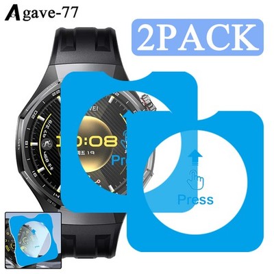 Tempered Glass Screen Protector + Holder For HUAWEI Watch GT6 41mm 146mm New