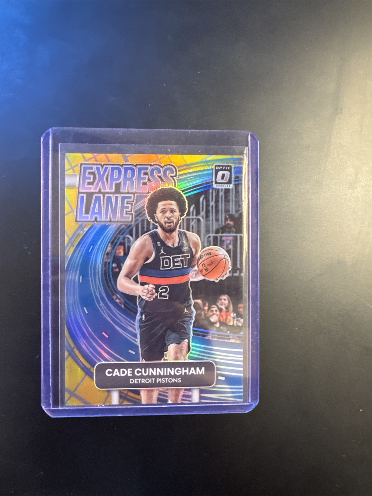 2022-23 Panini Donruss Optic Express Lane GOLD /10 Cade Cunningham #17