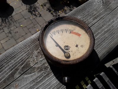 #ad #ad Vintage 1000 PSI Air Pressure Guage USG Pump Pneumatic Supplies Hydraulics C $18.98