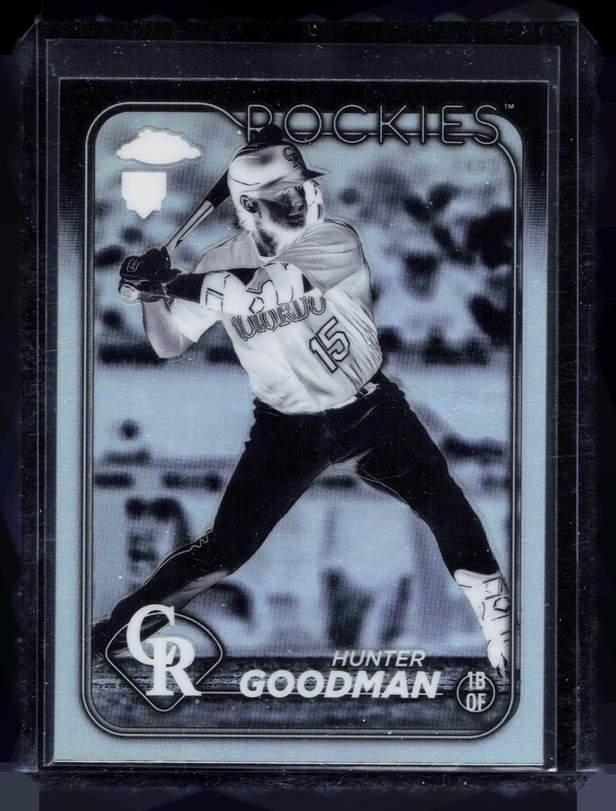 2024 Topps Chrome Negative Refractor Hunter Goodman #99 Rookie RC