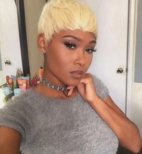 Hair Wigs Short Blonde Pixie Cut Wigs for Women Fashion Blonde Wigs