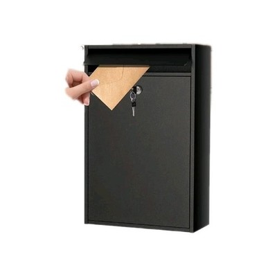 Wall Mounted Locking Mailbox with Key Lock for Outside, Large Capacity Lock 