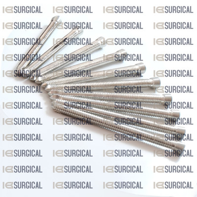Locking (Safety Lock) SS 316L Blue 2.7mm Ø Hex Head Screws Self Tapping 100 PCs