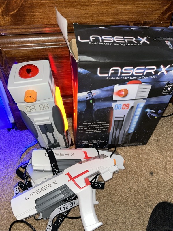 Laser X Two Players Laser Gaming Set (88016) Plus Tower. With Box And Directors