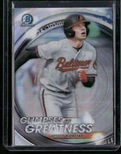 2020 Bowman Draft #GOG-HK Heston Kjerstad Glimpses of Greatness Refractor #/250