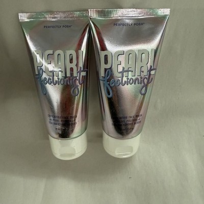 2 Perfectly Posh PEARL FECTIONIST Exfoliating FACE MASK 2 oz NEW Pearlfectionist