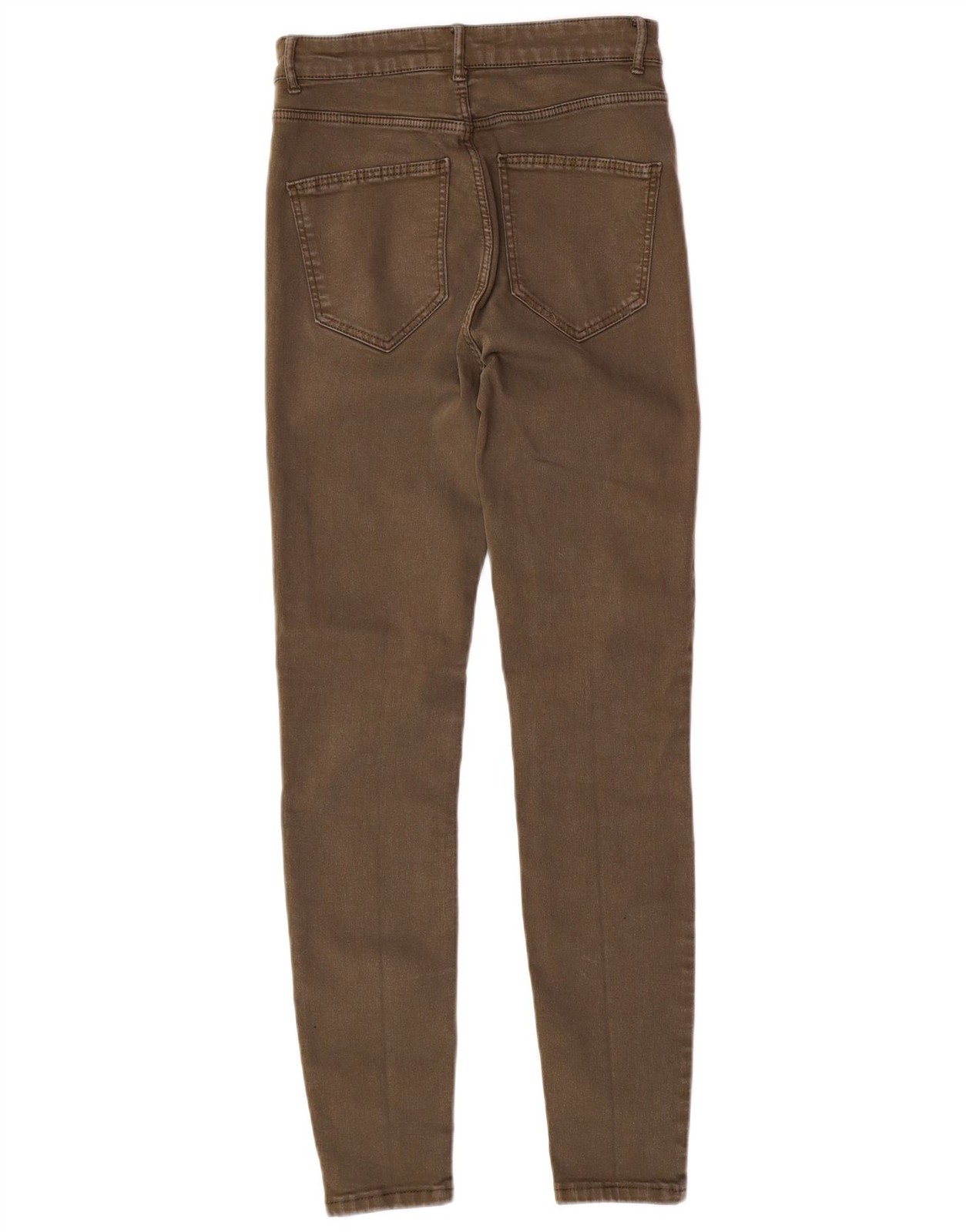 ZARA Womens Skinny Jeans EU 38 Small W28 L27 Khaki Cotton AG13 thumbnail 2