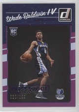 2016 Donruss Rookies Press Proof Purple /199 Wade Baldwin IV #164 Rookie RC 2t9