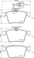 2X Brembo Bremsbelagsatz, Scheibenbremse P 85 162 FüR Audi Seat