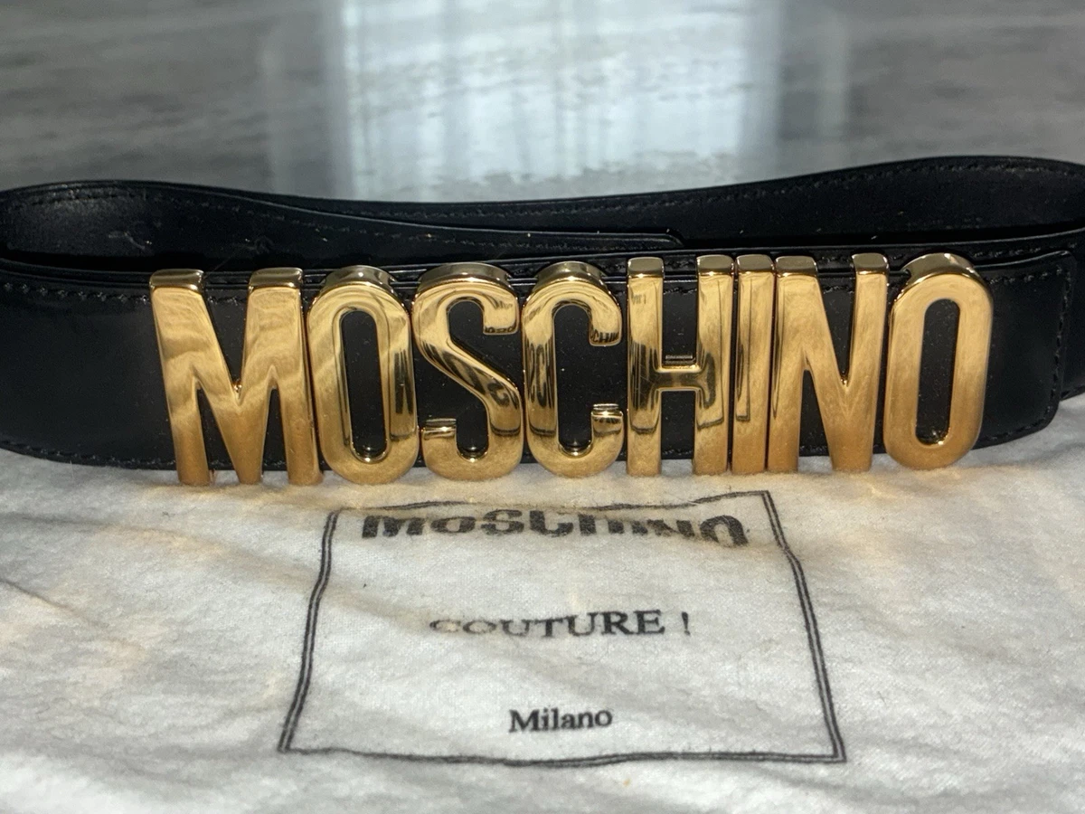 Moschino Leather Gold Belts for Women for sale | eBay display picture 2
