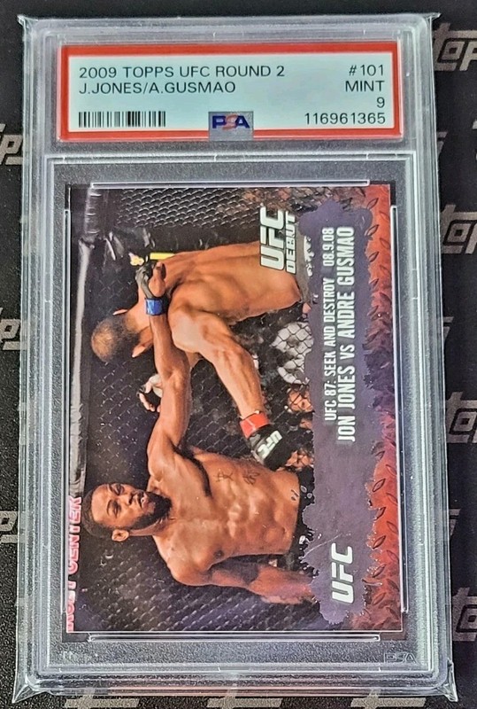 2009 Topps UFC Round 2 Jon Jones True Rookie RC #101 PSA 9 High Grade Bones GOAT