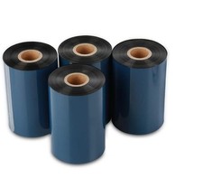 4  Wax Thermal Transfer Ribbon for Zebra Printer 110mm x 450M 4.33" x 1476" Roll