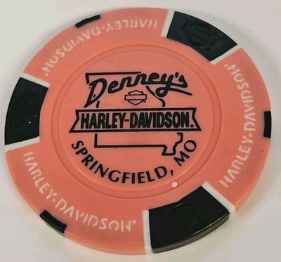 DENNY'S HARLEY DAVIDSON OF SPRINGFIELD, MO  DEALERSHIP POKER CHIP NEW
