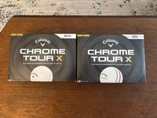 New 2026 Callaway Golf Balls CHROME Tour X 2 Dozen 