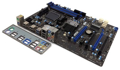 MSI 970A-G43 AMD 970 Socket AM3+/AM3 DDR3 SDRAM ATX Motherboard - *PARTS/REPAIR*