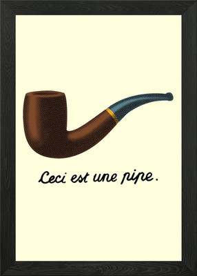 Ceci Est Une Pfeife - Please, for mor gerahmtes Wandbild Poster Leinwanddruck Bild