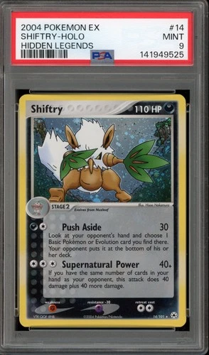 Pokemon Shiftry EX Hidden Legends Holo Rare #14 PSA 9 Mint