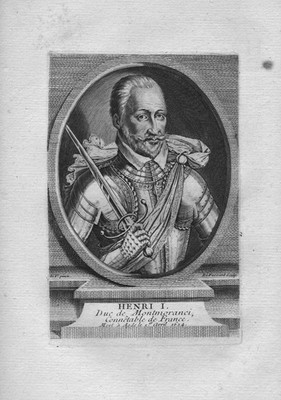 Henri I Montmorency Marshal marechal Constable France Portrait Kupferstich