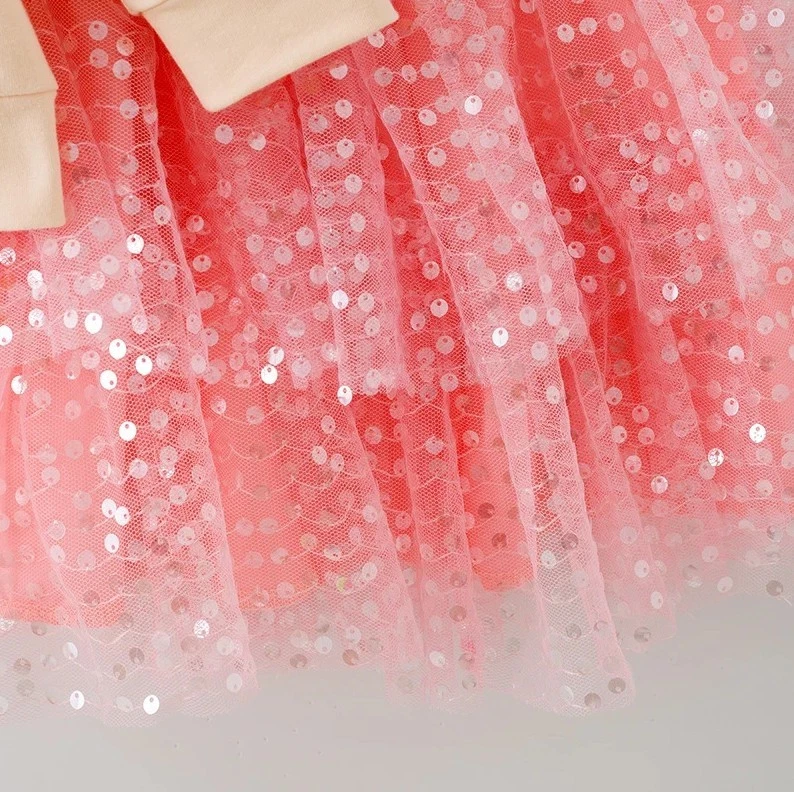 NEW Boutique Christmas Tree Pink Tulle Tutu Skirt Girls Christmas Outfit - Image 4 of 4