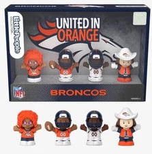 Little People Collector NFL Denver Broncos Fisher Price NIB one set
