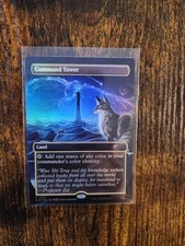FOIL - Command Tower AVATAR Airbender Borderless Rainbow MTG Secret Lair (7063)