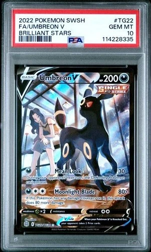 Umbreon V TG22/TG30 - Pokemon TCG - Brilliant Stars-Trainer Gallery - PSA 10