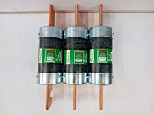 Lot Of Three) New Fusetron 500 Amp Time-Delay Class RK5 Fuse 250 VAC FRN-R-500