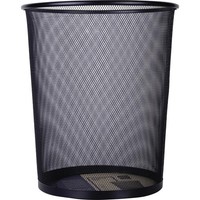 Deli E9189 D951490 MüLleimer 18 L Metall (Ø X H) 29.5 Cm X 34 Cm Schwarz 1 St.